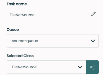 Task config with queue for worker S